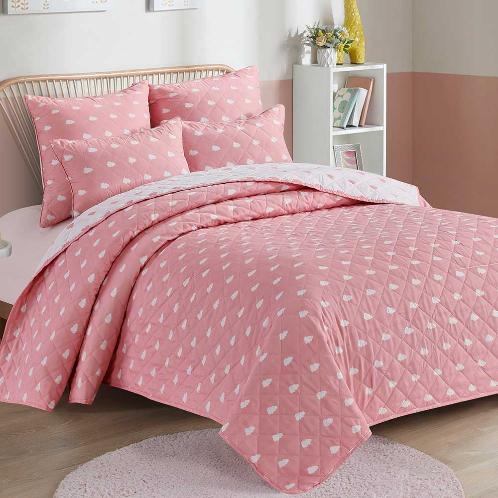 Colcha bouti Nubecita rosa