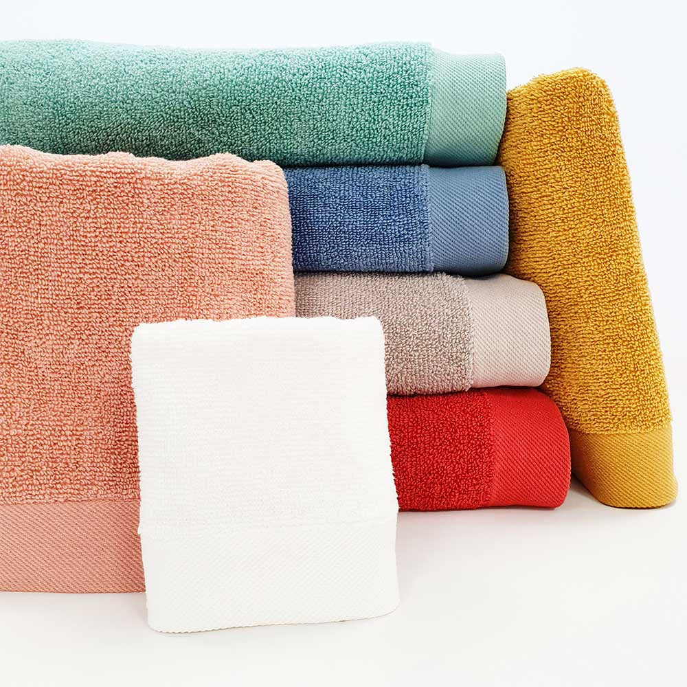 Toalha de banho dupla de felpa verde menta, 400g