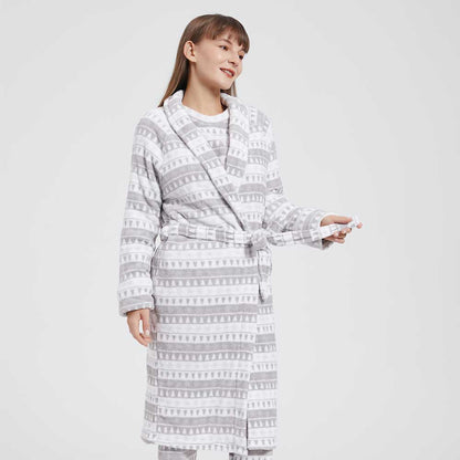 robe cinza Coral Paola