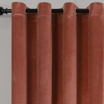 Cortina nova, veludo Marsala