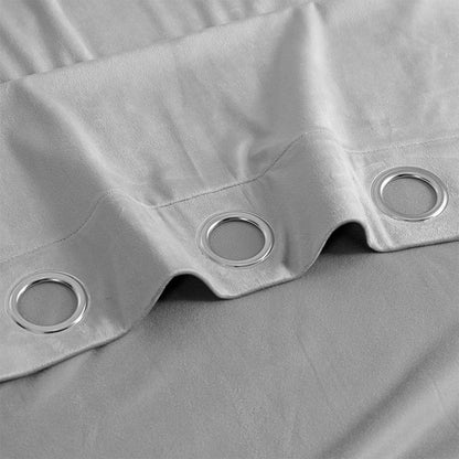 Nova cortina de veludo perolado