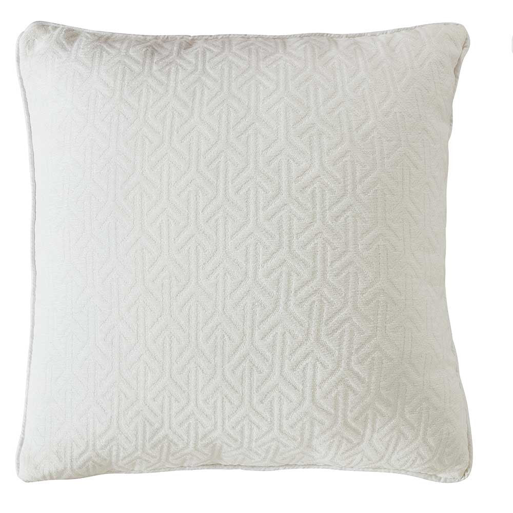 Almofada em jacquard chenille com estampa de flechas - Capa + Enchimento