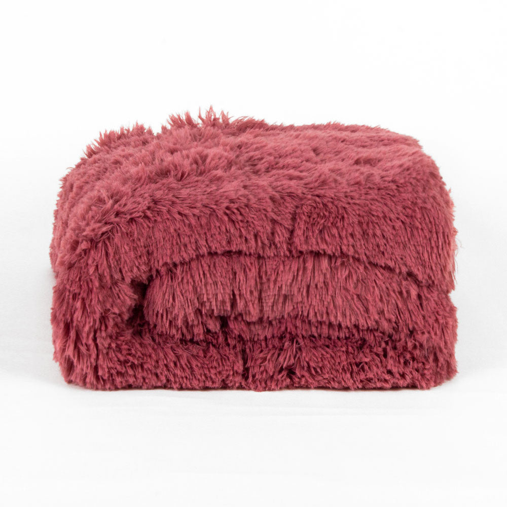 Manta pelo sherpa lisa