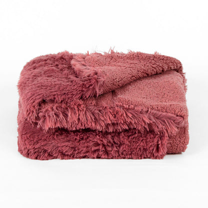 Manta pelo sherpa lisa