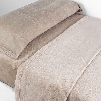 Conjunto de lençóis lisos de lã coral