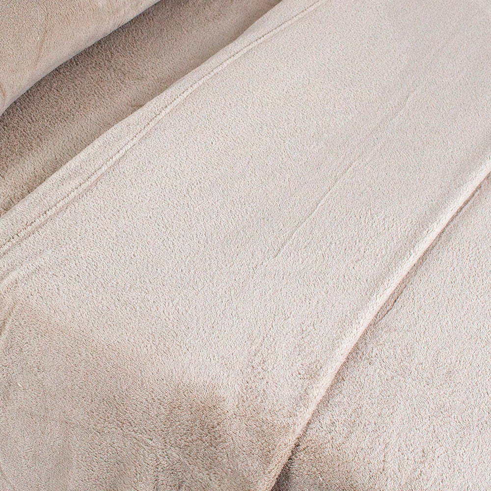 Conjunto de lençóis lisos de lã coral