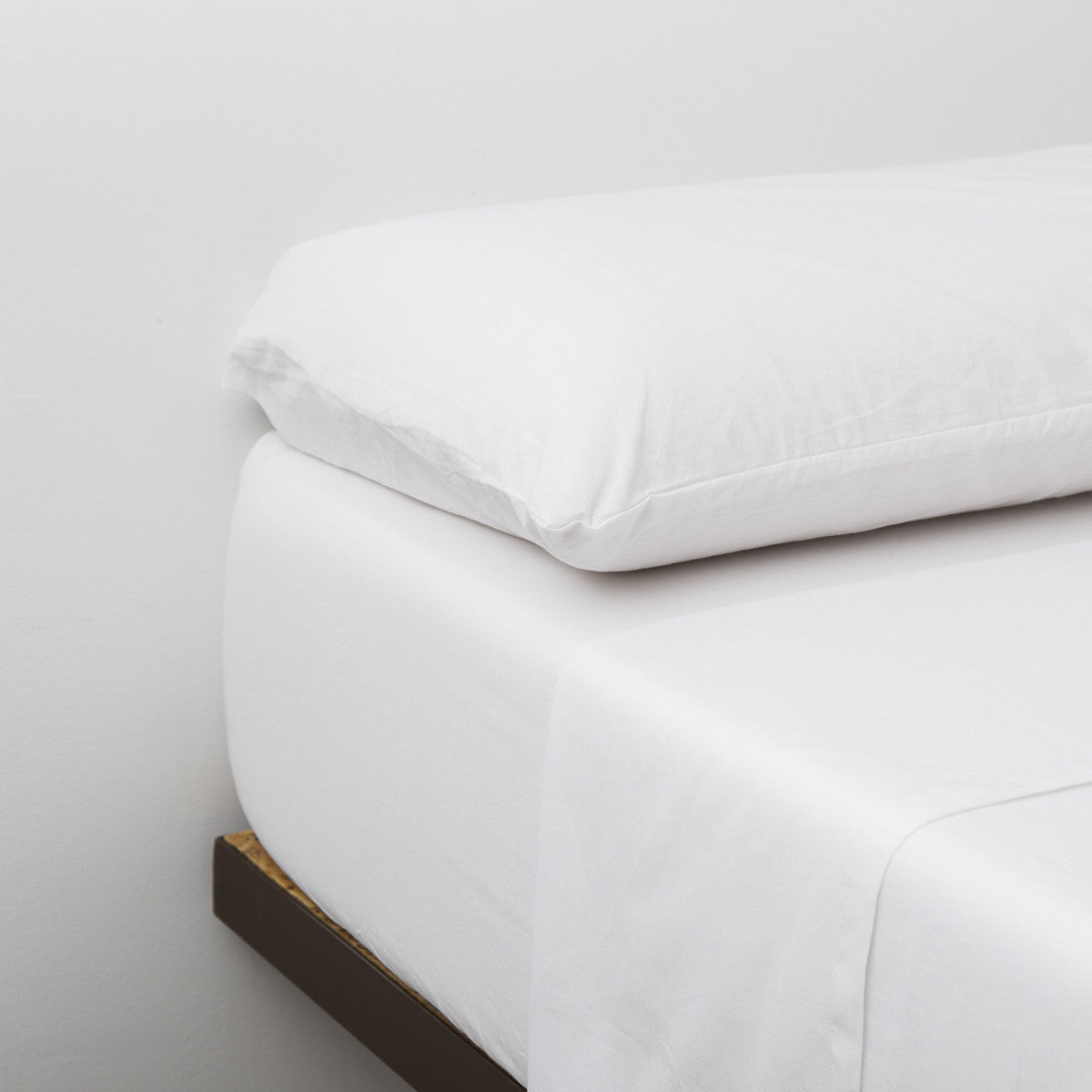 Jogo de lençóis de algodão orgânico branco