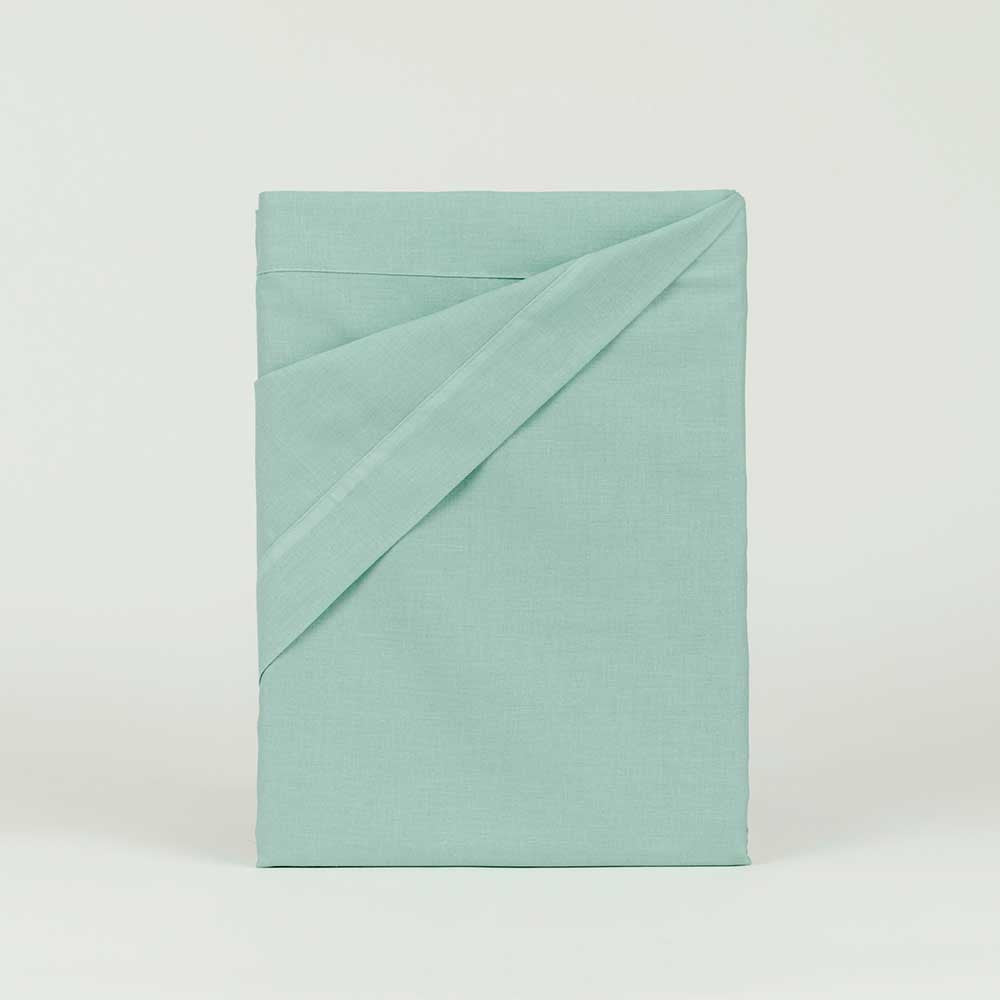 Conjunto de lençóis de algodão verde Tiffany