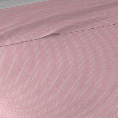 Conjunto de lençóis Plumeti reversível rosa