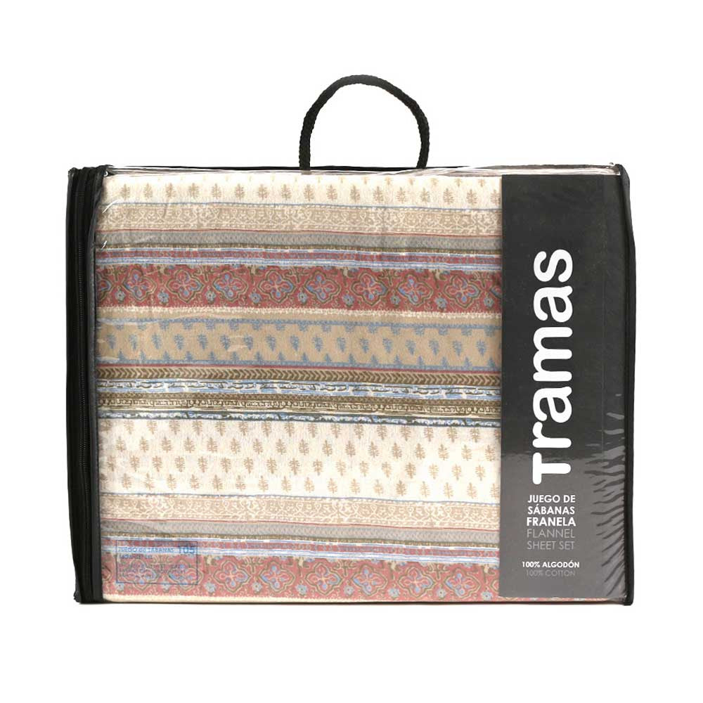 Jogo de lençóis de flanela Carmela