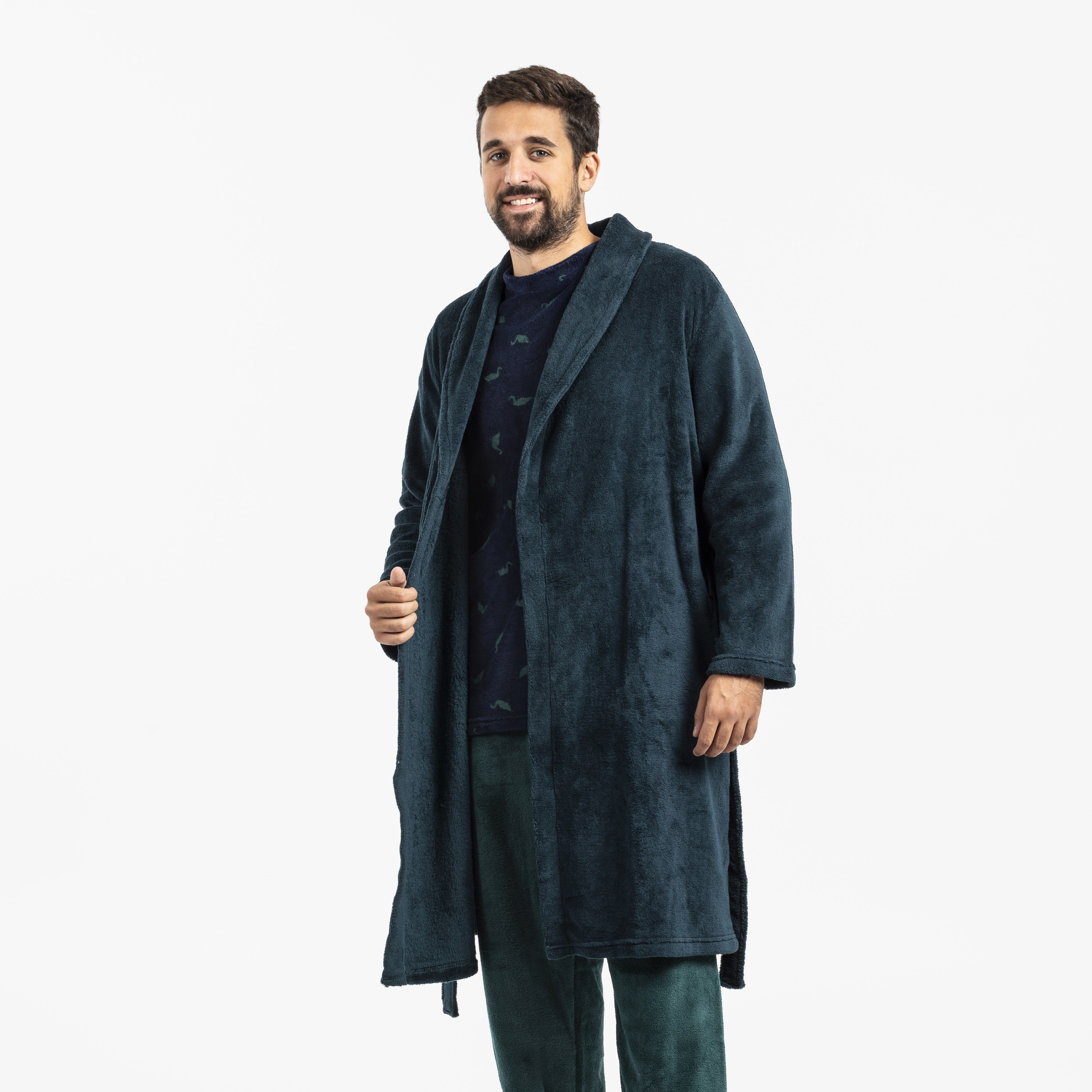 Roupão masculino coral