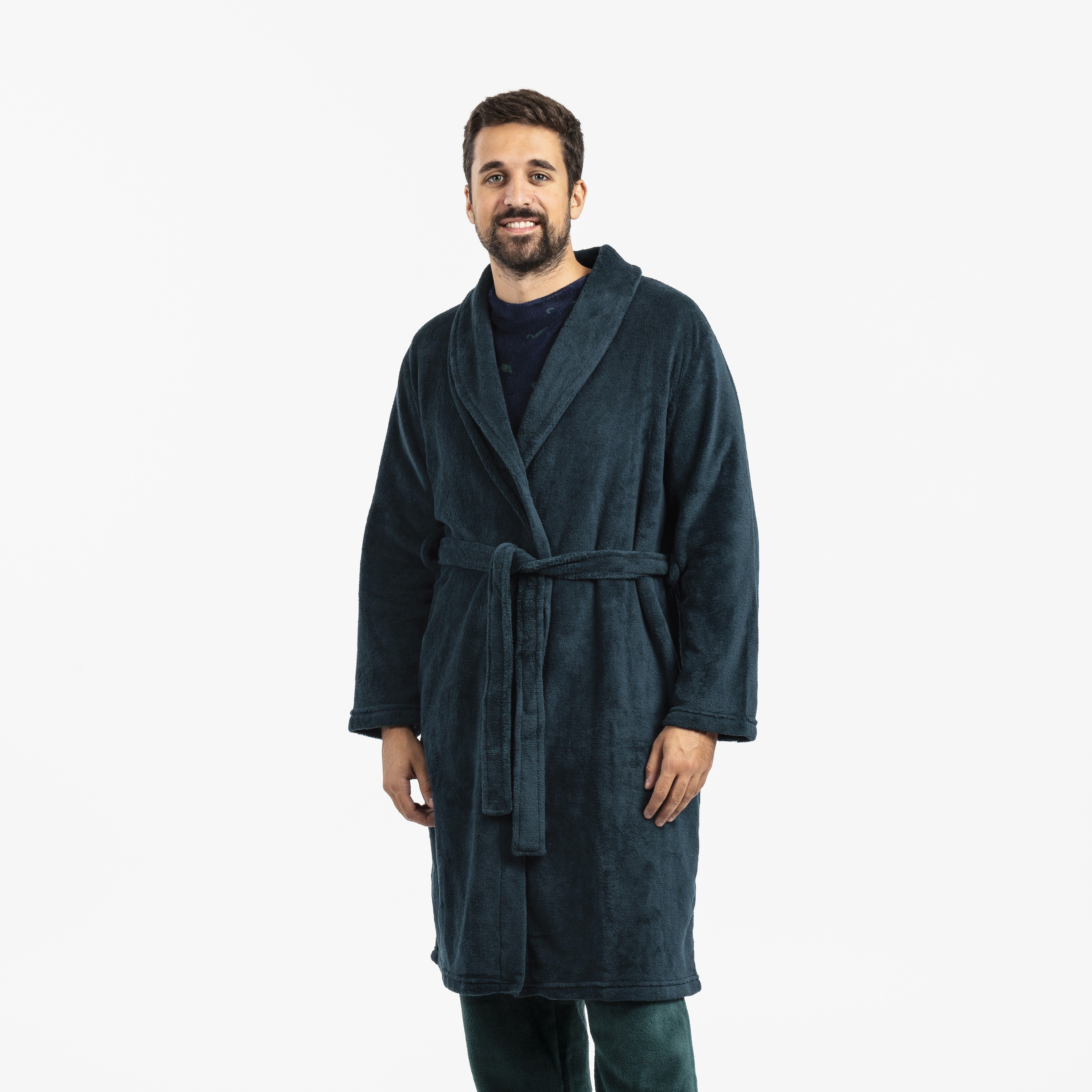 Roupão masculino coral