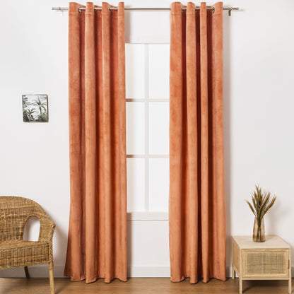 Nova cortina de veludo mandarim