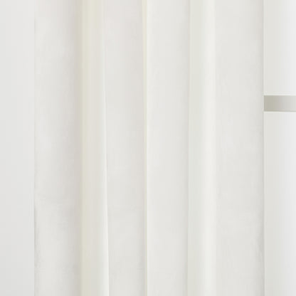 Cortina nova, veludo branco