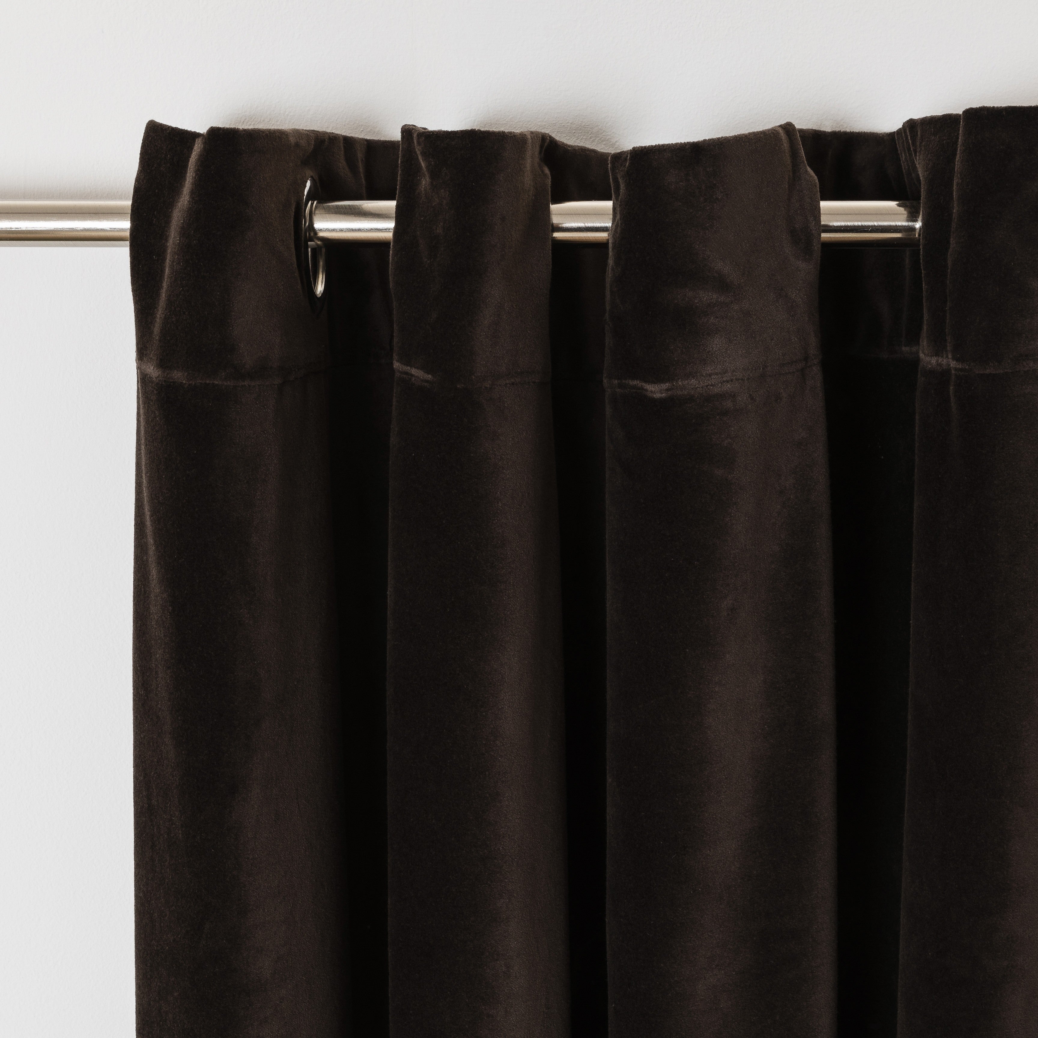cortina de veludo de algodão preto
