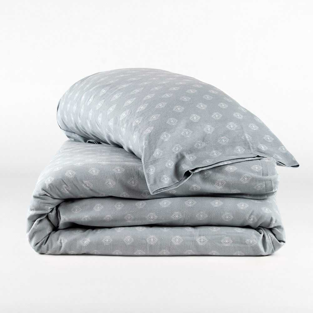 Capa de edredom tamanho queen Tiffany Green Boga Flanley