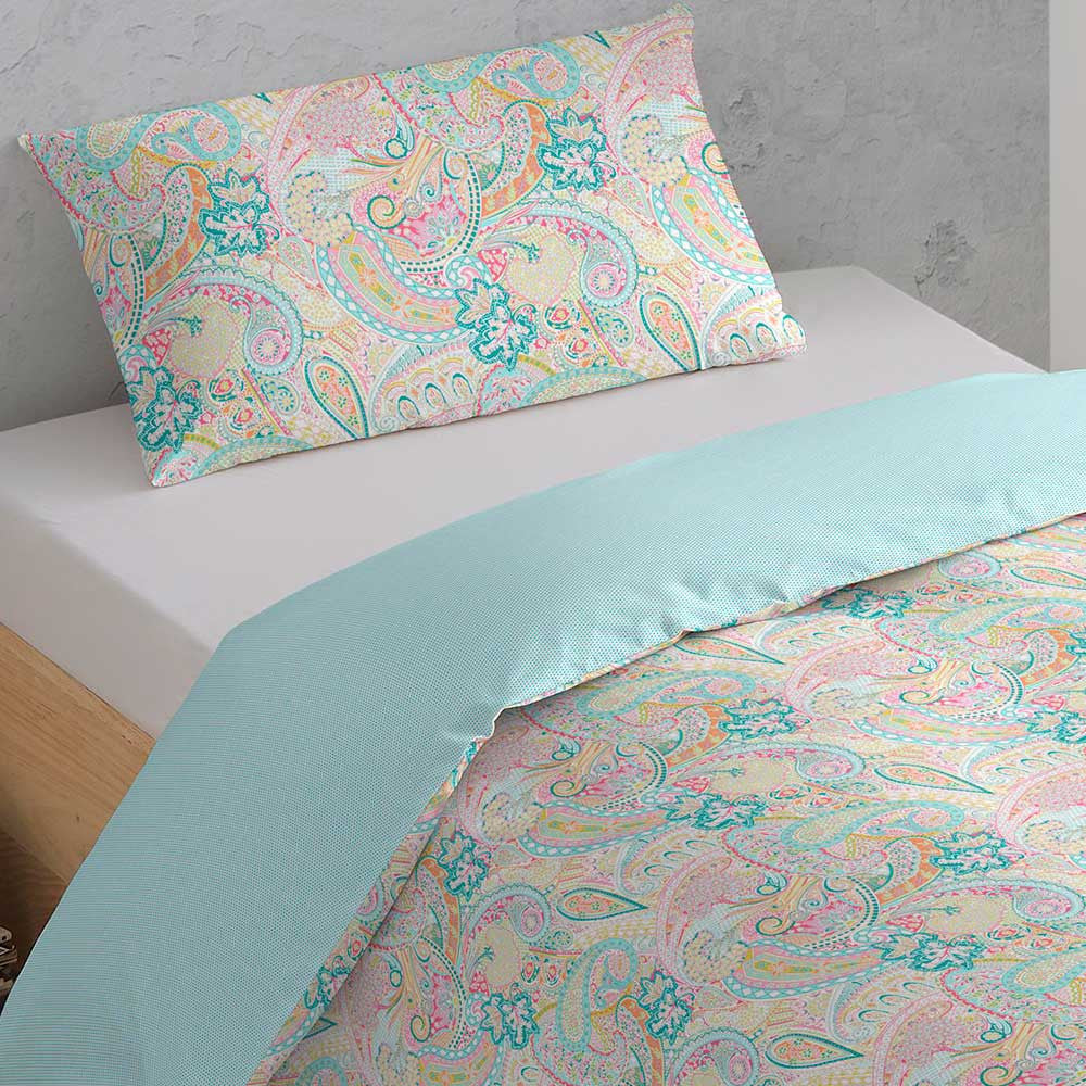 Capa de edredom de solteiro Enca em algodão