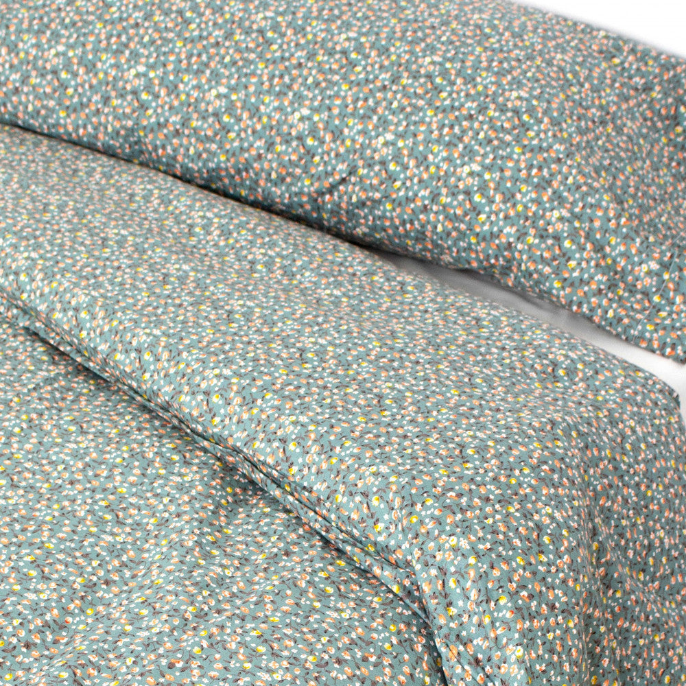 Capa de edredom de algodão Yasmine para solteiro