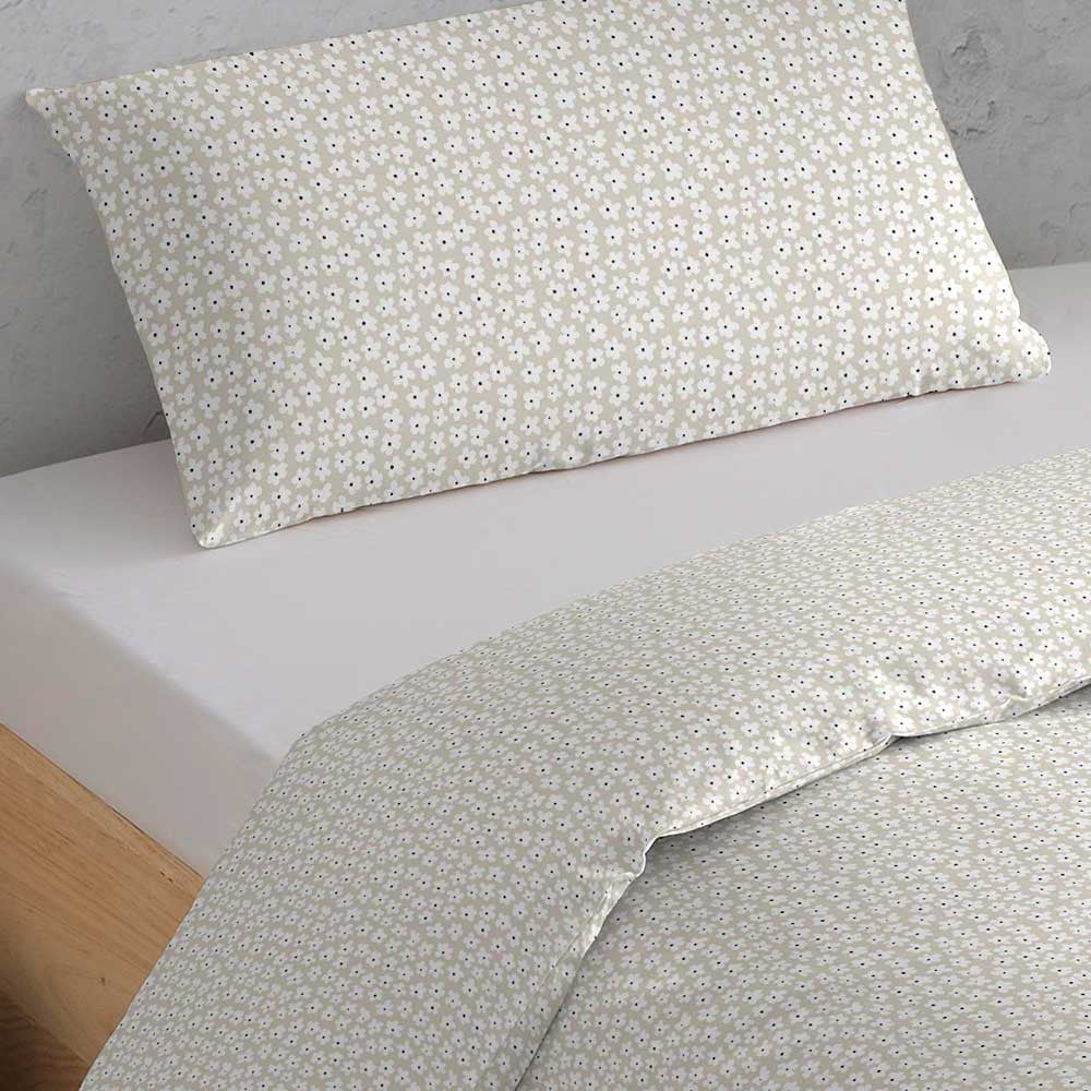 Capa de edredom de solteiro areia Silvestre