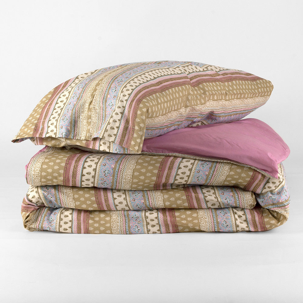 Capa de edredom Carmela Pink Single