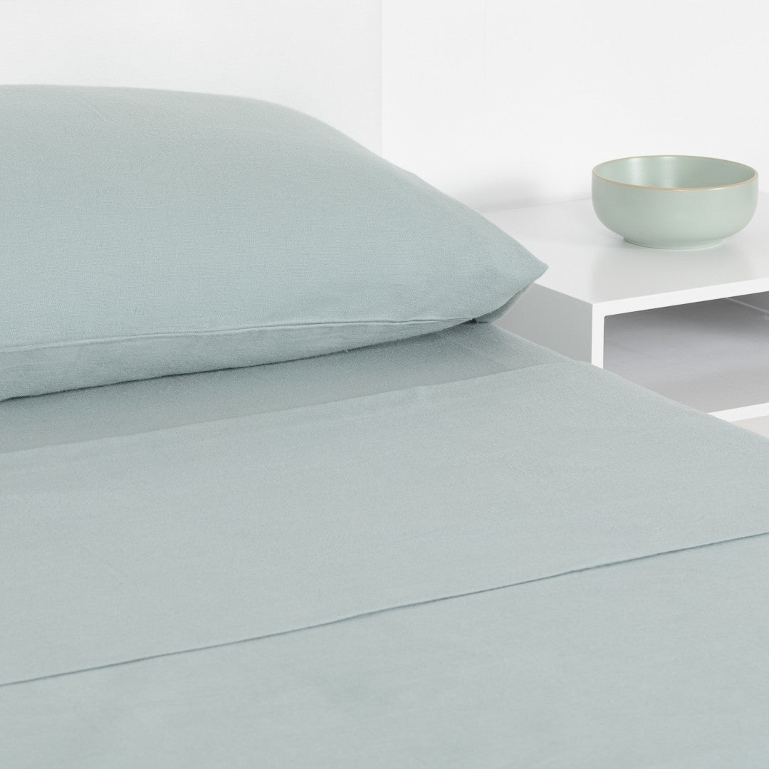 conjunto de lençóis de flanela lisa