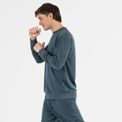 Conjunto de treino comprido masculino verde menta