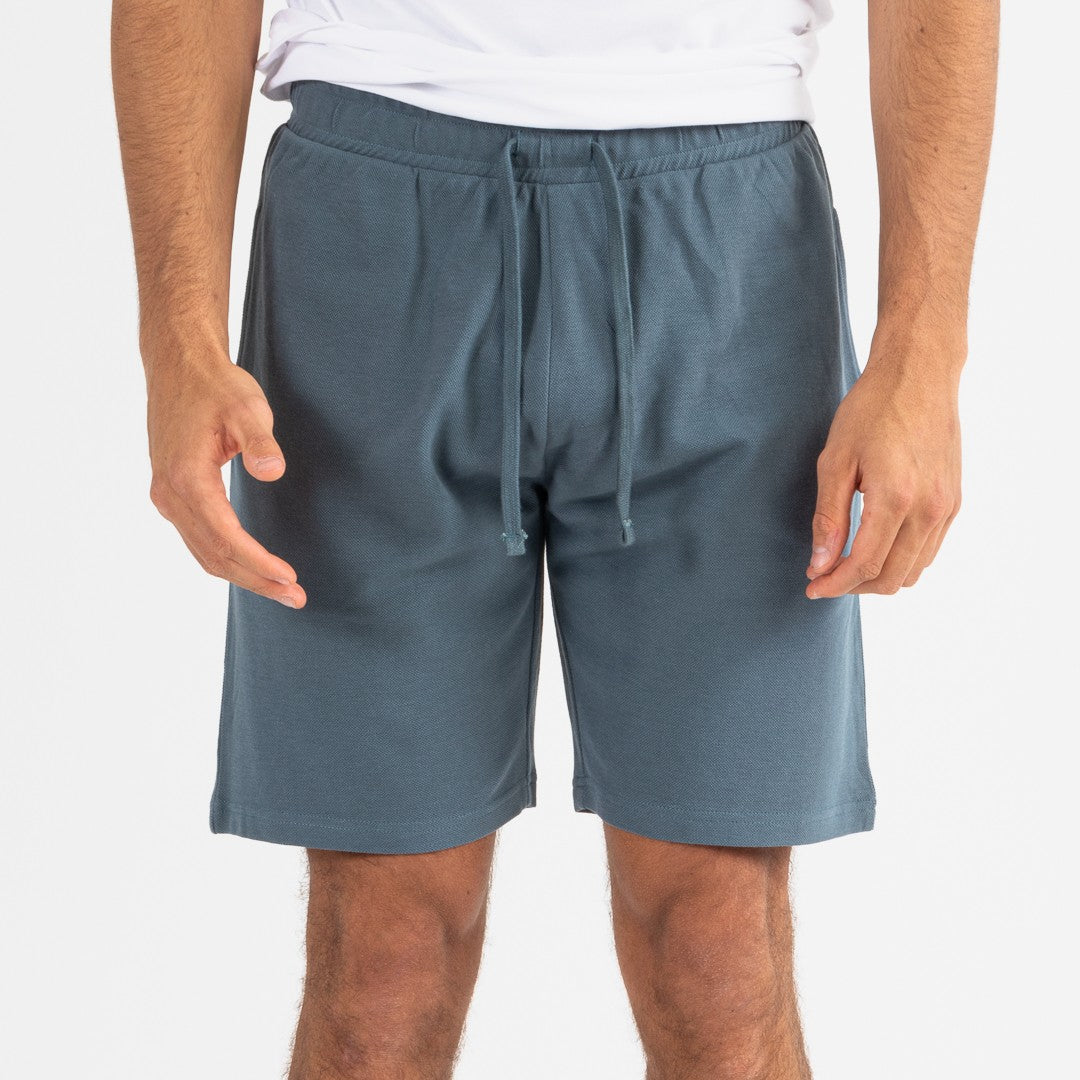 Conjunto esportivo curto masculino branco - verde menta