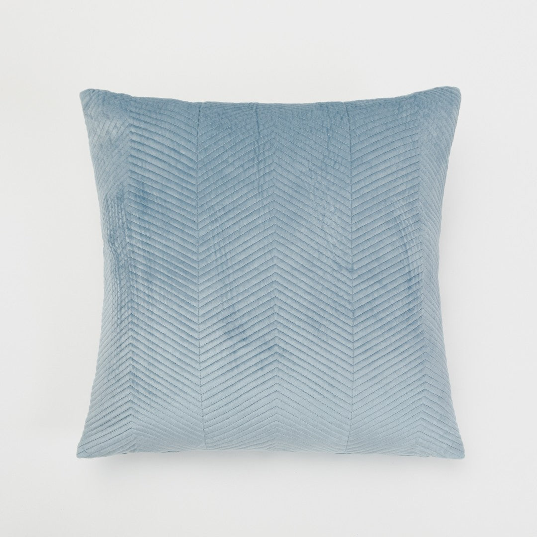 Almofada quadrada New Hungary, veludo liso, 50x50 cm - capa + enchimento