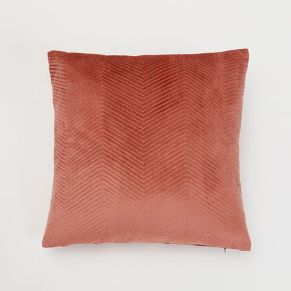 Almofada quadrada New Hungary, veludo liso, 50x50 cm - capa + enchimento