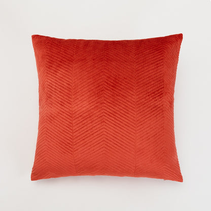 Almofada quadrada New Hungary, veludo liso, 50x50 cm - capa + enchimento