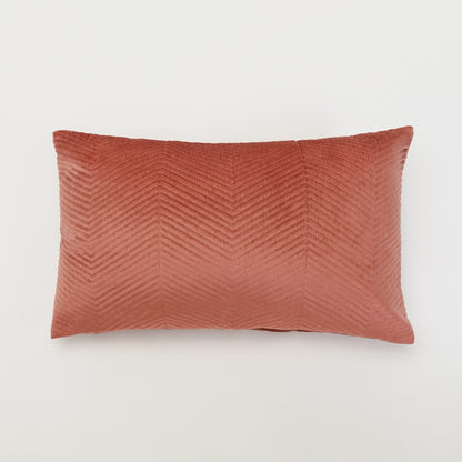 Almofada quadrada New Hungary, veludo liso, 50x50 cm - capa + enchimento