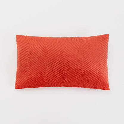 Almofada quadrada New Hungary, veludo liso, 50x50 cm - capa + enchimento