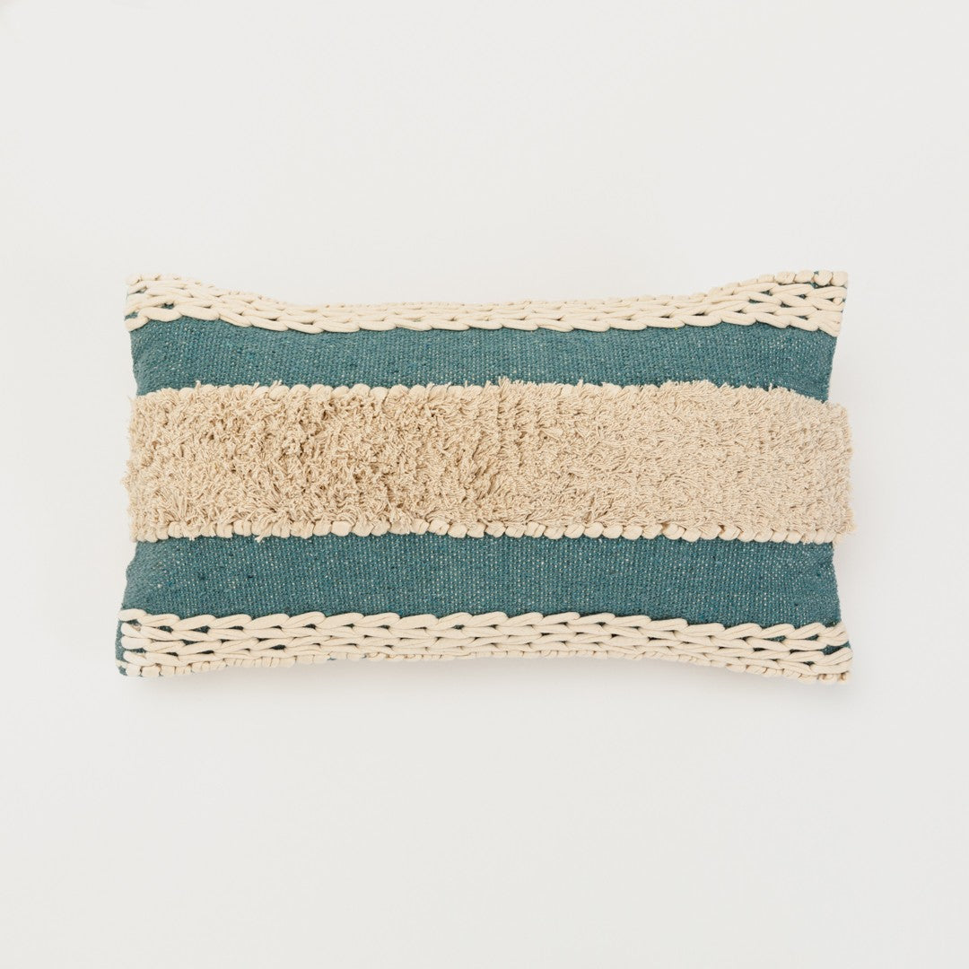 Almofada retangular Domus mostarda em algodão 30x50 - fronha + enchimento