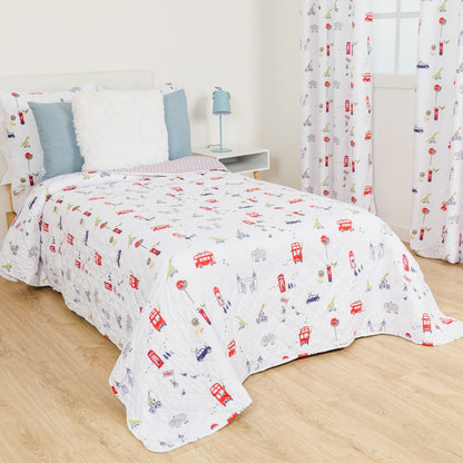 Colcha York azul marinho bouti