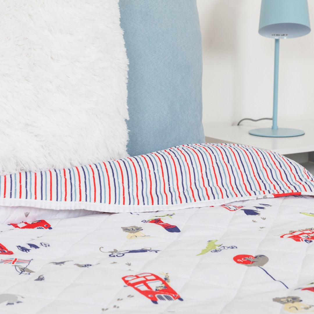 Colcha York azul marinho bouti