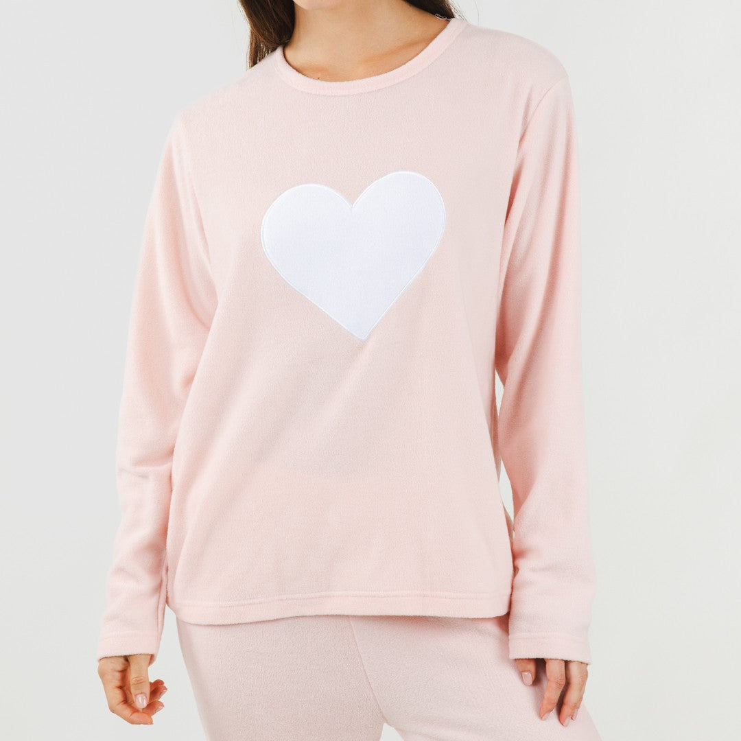 Pijama polar Praga rosa