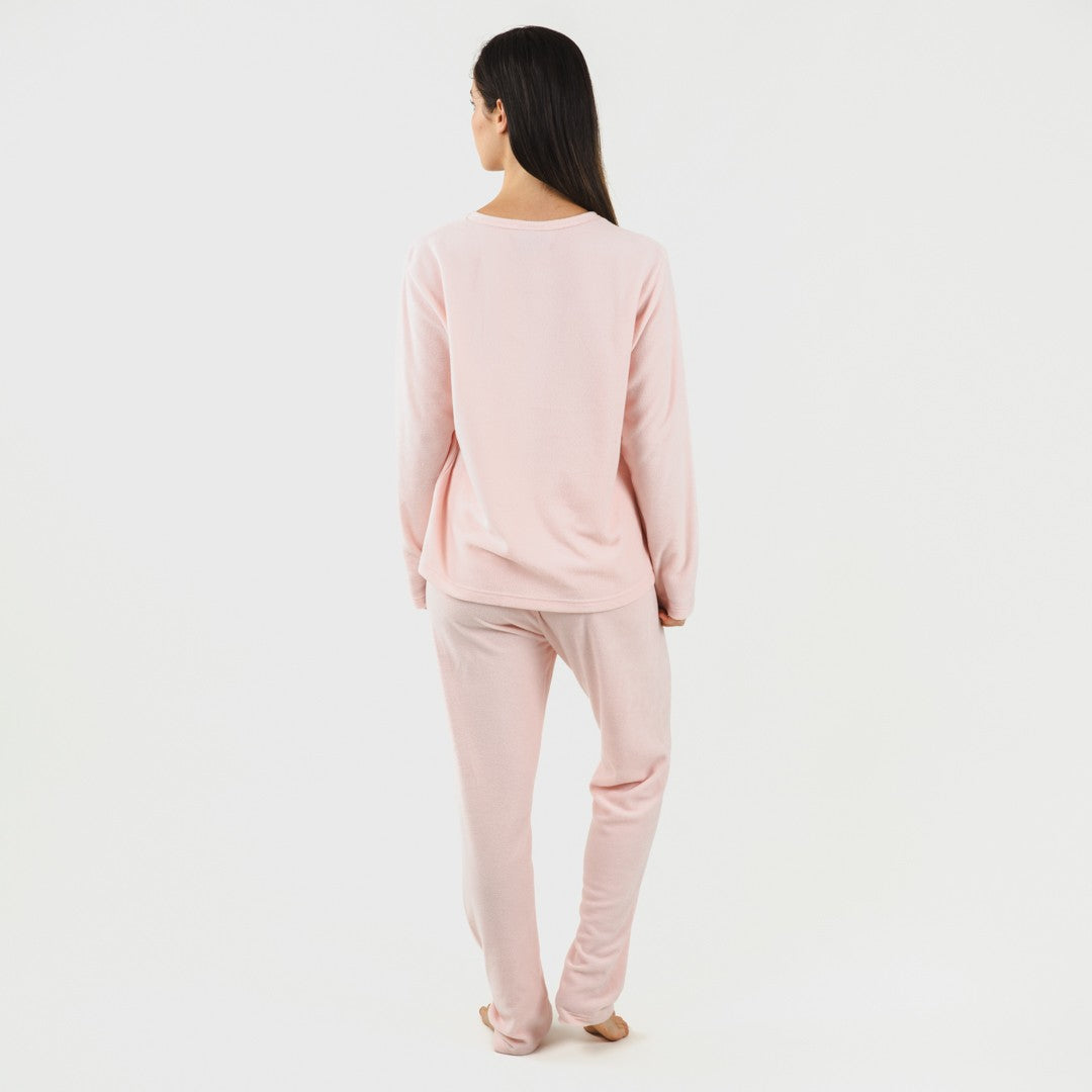 Pijama polar Praga rosa