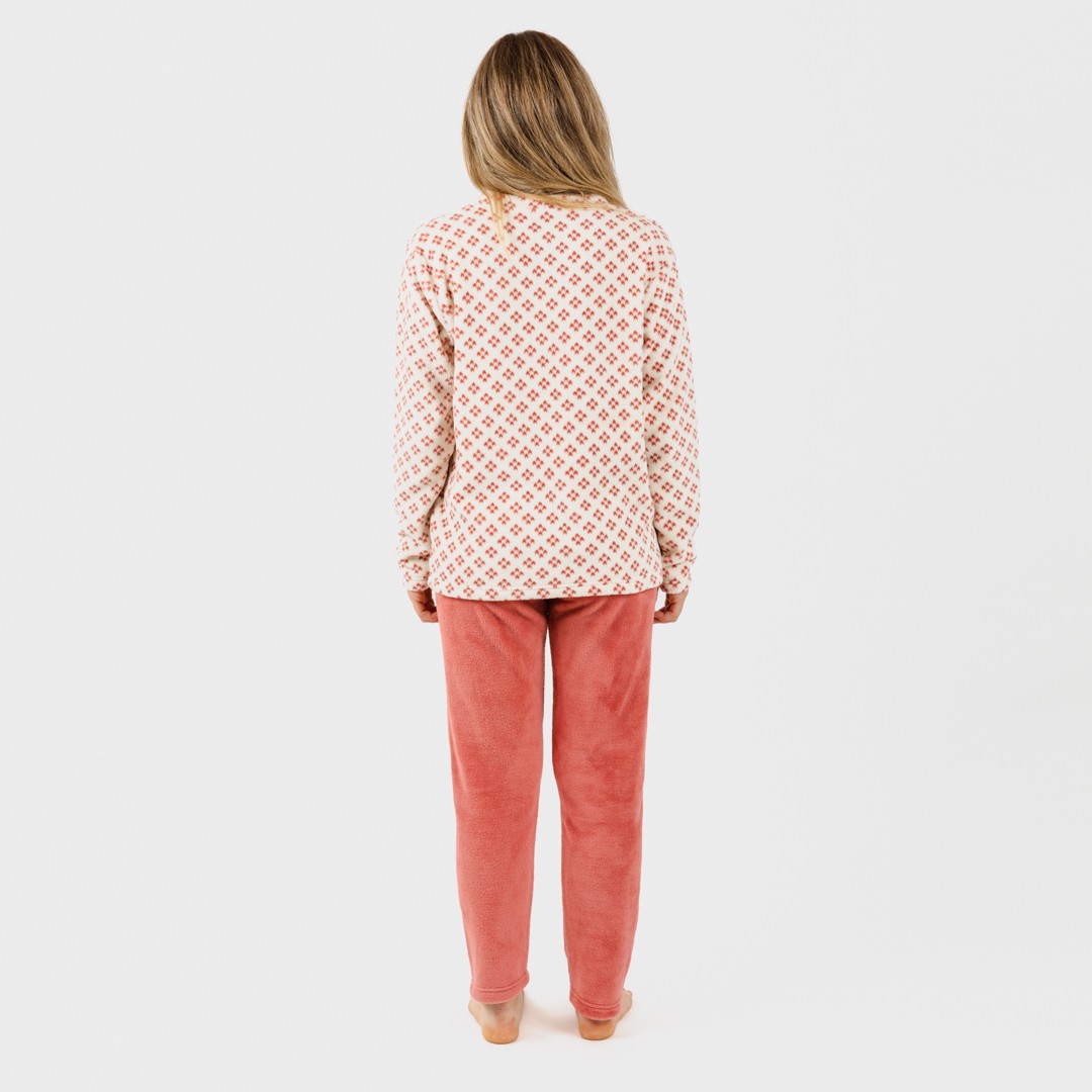 Pijama coral Penelope marsala