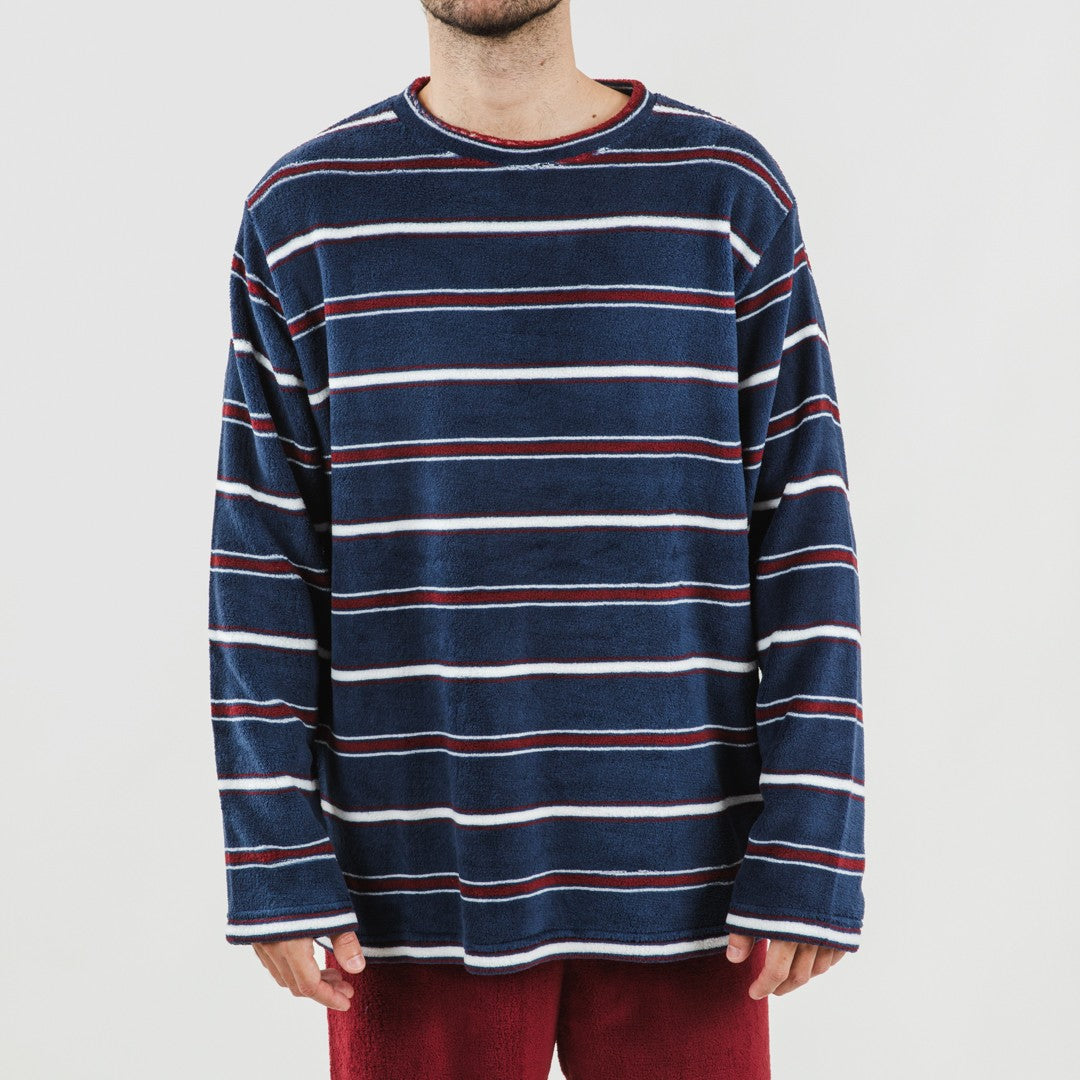 Pijama masculino Lucio cor de coral, cor bordô.