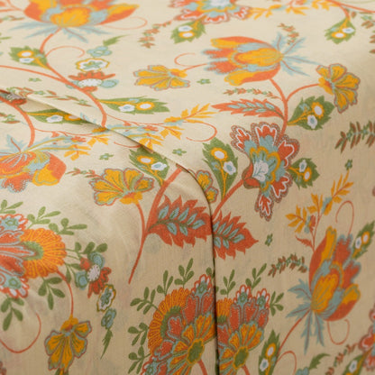 Jogo de lençol de algodão Sentimiento cor telha