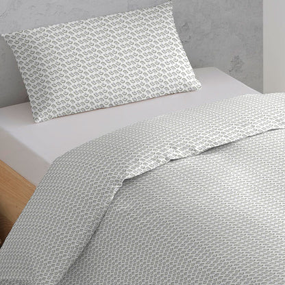 Capa de edredão algodão percal Diana verde tiffany