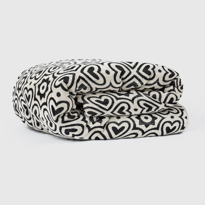 Colcha jacquard chenilla Capri bege negro - 120gr