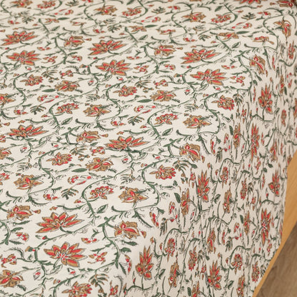 Jogo de lençóis algodão Isabel cor telha