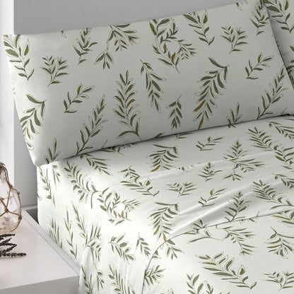 Jogo de lençóis algodão Caliope verde caça