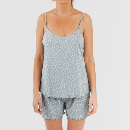 Pijama feminino Anita Indigo com suspensórios macios