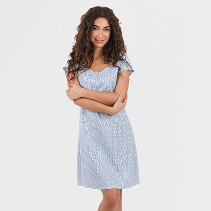 Blusa Timon de algodão azul claro