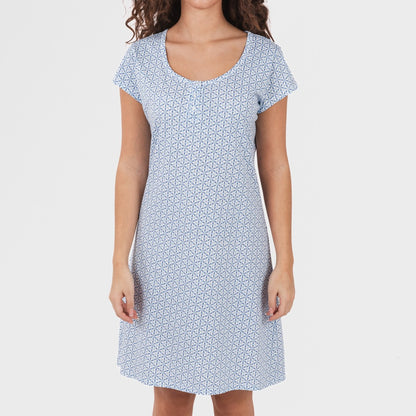 Blusa Timon de algodão azul claro