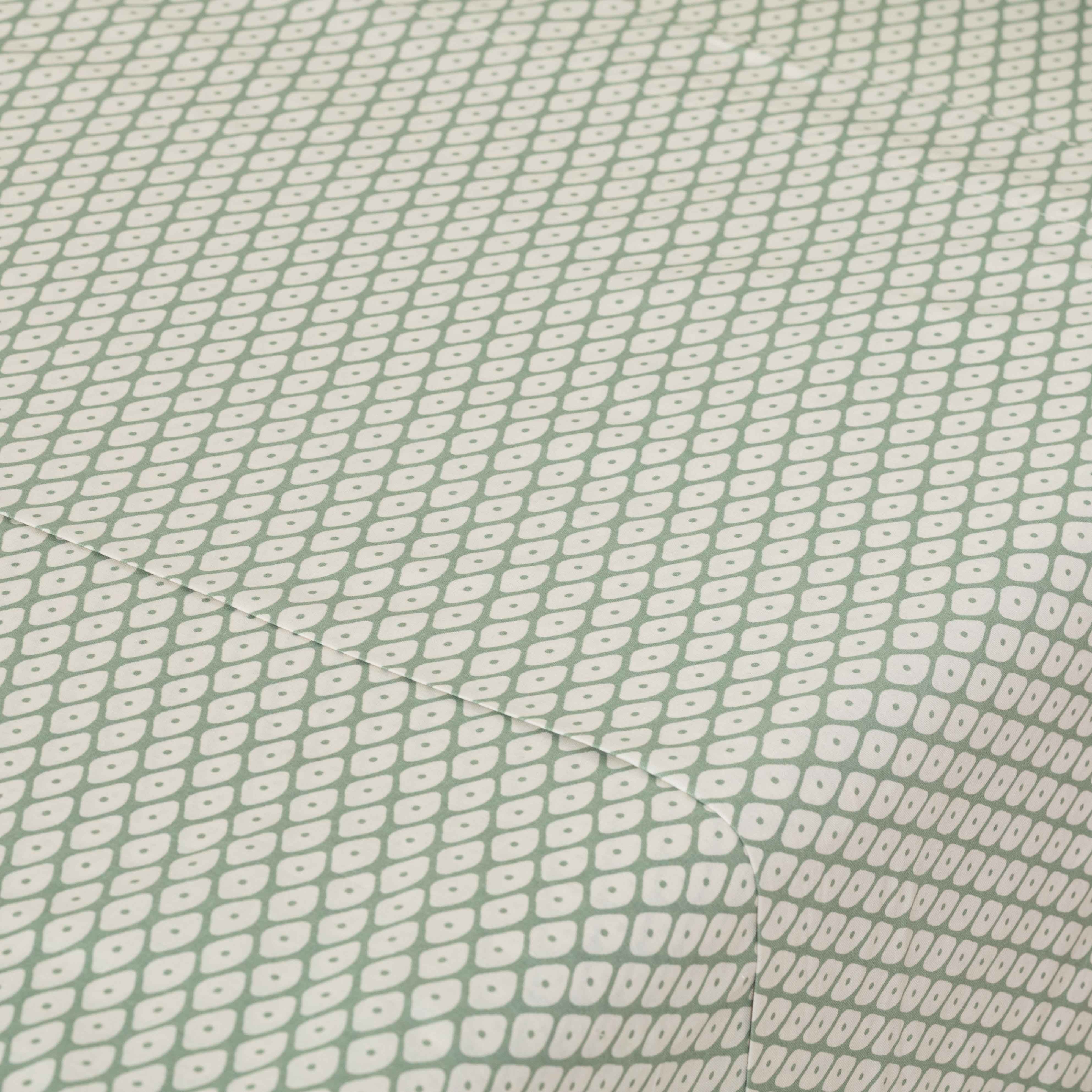 Conjunto de lençóis de algodão verde Columbus