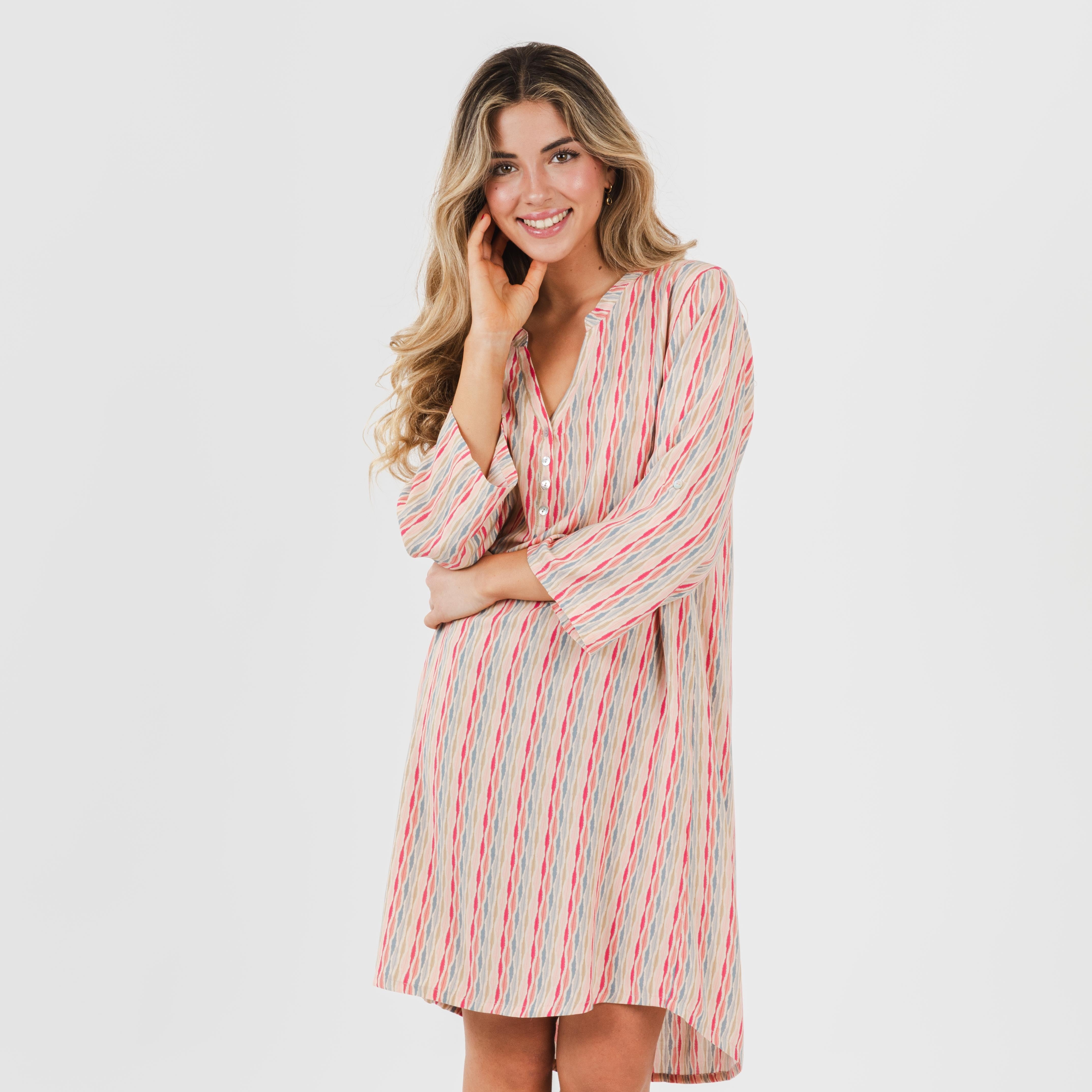 Camisola de viscose, villa rosa