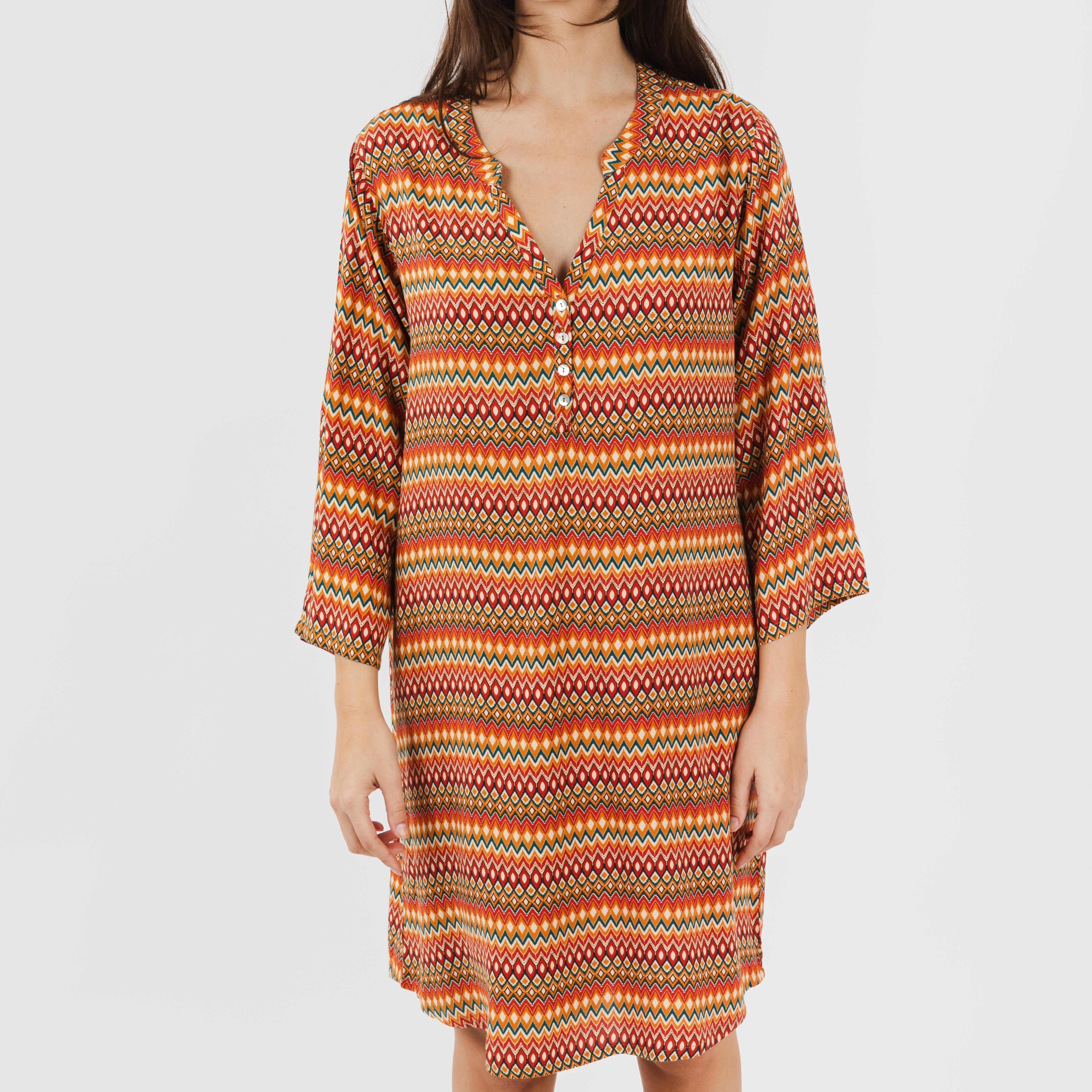 Camisola Emily em viscose, cor terracota